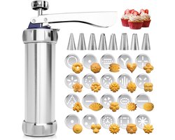 QUOVO® Krokettenmaker - Krokettenmachine - Krokettenpers - Zilver - 22cm x 16cm x 6cm