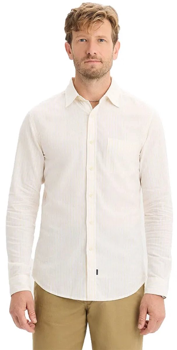 Dockers Slim Original Overhemd Met Lange Mouwen Wit 2XL Man