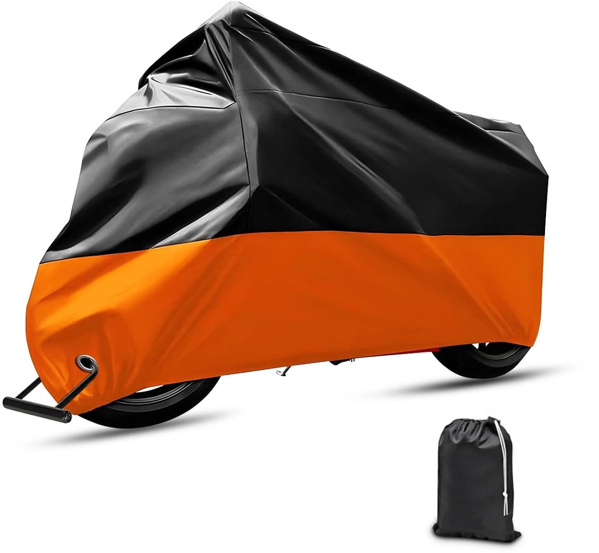Dailygoods- Motorhoes Waterdicht - Universeel - Anti-UV - Stofbescherming - XL Maat 230 x 95 x 125 cm - Hoogwaardig Materiaal - Motorfietscover