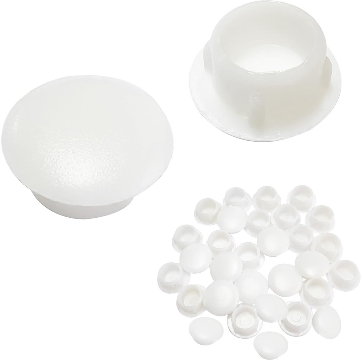 Dailygoods- Doppen 25 Stuks - Kunststof Gatenpluggen - Meubelgatafdekking - Slijtvast - Eenvoudig te Installeren - 12mm Hoogte