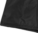 Detail van zwarte, waterdichte polyester stof