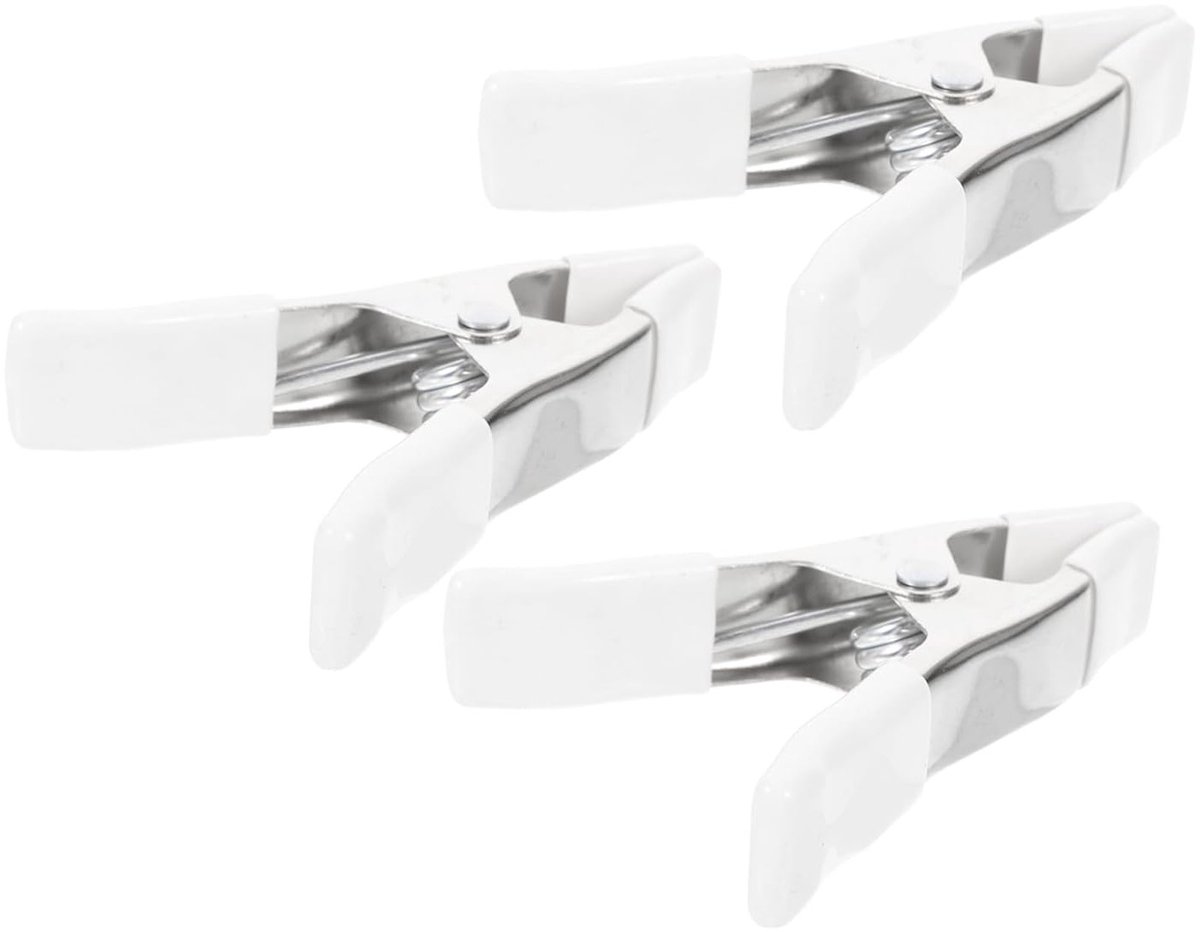 3 Pack Achtergrond Klemmen, Houtbewerking Klemmen, Veerklemmen voor Achtergrondstand, Stevige Kleine Klemmen, Duurzame Klemmen voor Bruidsjurken en Fotografie