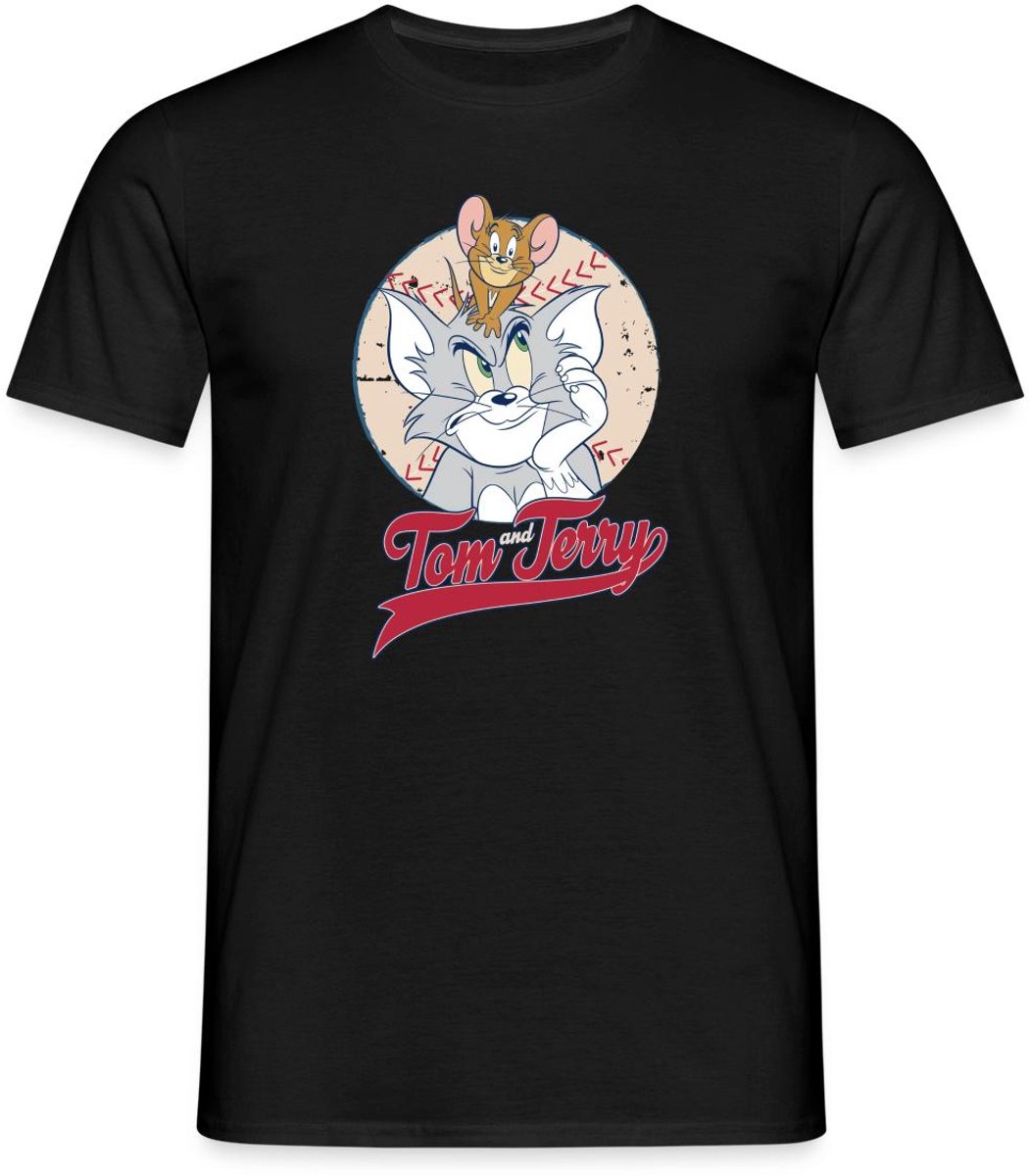 Tom En Jerry Baseball T-Shirt Heren