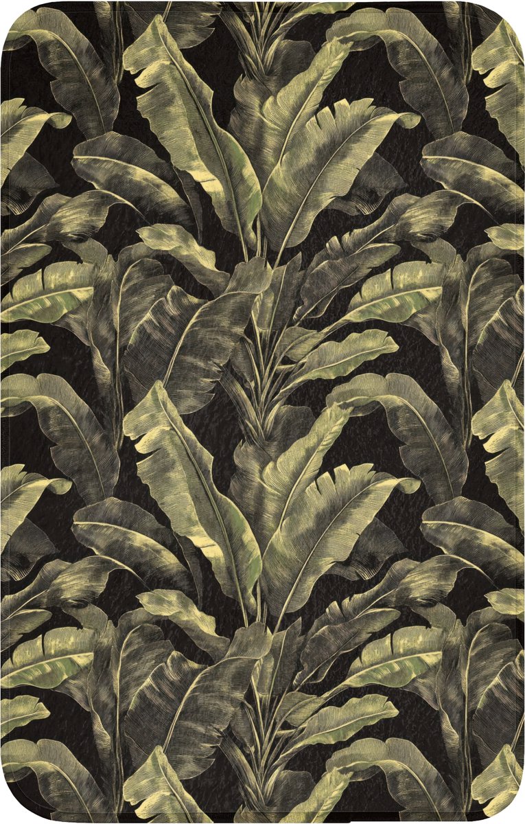 WC mat 50x80 cm - Antislip - Botanisch - Bladeren - Groen - Toiletmat - Vloermat - Douchem