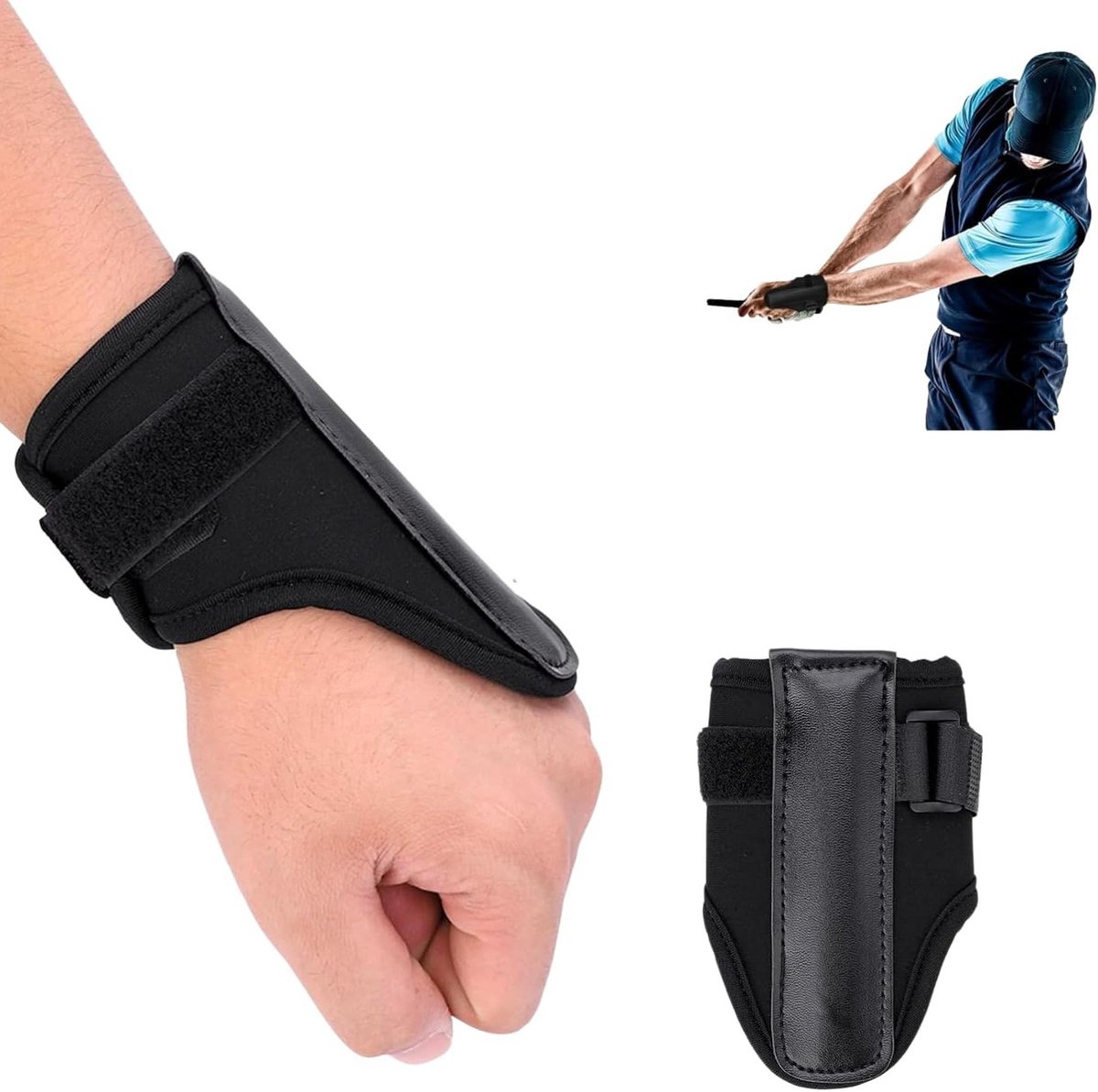 Verstelbare Polssteun voor Golftraining - Neopreen PU, Compressie en Ondersteuning voor Sporters