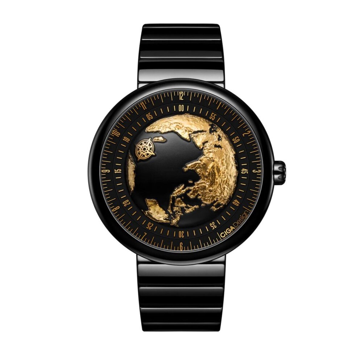 Ciga Design - U033-BG01-6B7B - Polshorloge - Heren - Automatisch - Series U Blue Planet II Gilding Edition