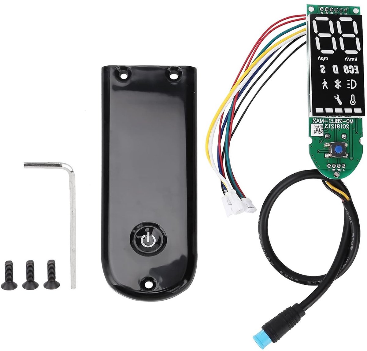 Digitale snelheidsmeter voor elektrische scooter - 36V, LCD-display, 96x36mm, Bluetooth, achterverlichting, dashboard en displaypaneel