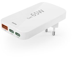 Hama 65W Snellader - 2x USB-C PD, 1x USB-A QC - Wit