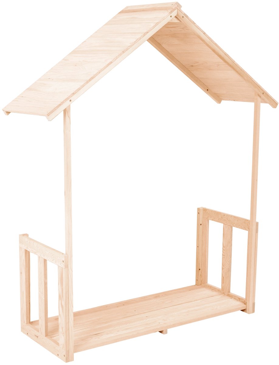 Veranda voor houten huisje BOUTON D'OR COTTAGE
