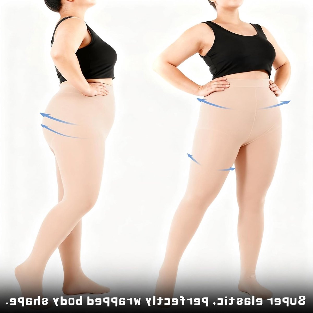 2 Paar 70 Denier Dames Panty’s in Plus Size - Zachte Opaque Leggings met Hoge Taille en Elastische Pasvorm voor Dans en Dagelijks Gebruik