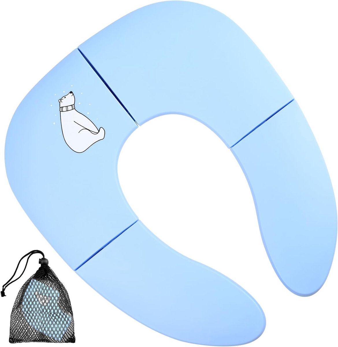 Vouwbare Toiletbril voor Kinderen, Draagbare Reis Toiletzitting voor Baby's en Peuters, Veilig en Comfortabel Gebruik