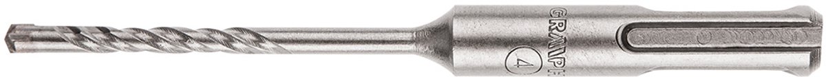 Graphite S4 Serie - SDS Plus Betonboor - 4mm x 110mm - Kruisvormige Punt - Dubbelle Spiraal