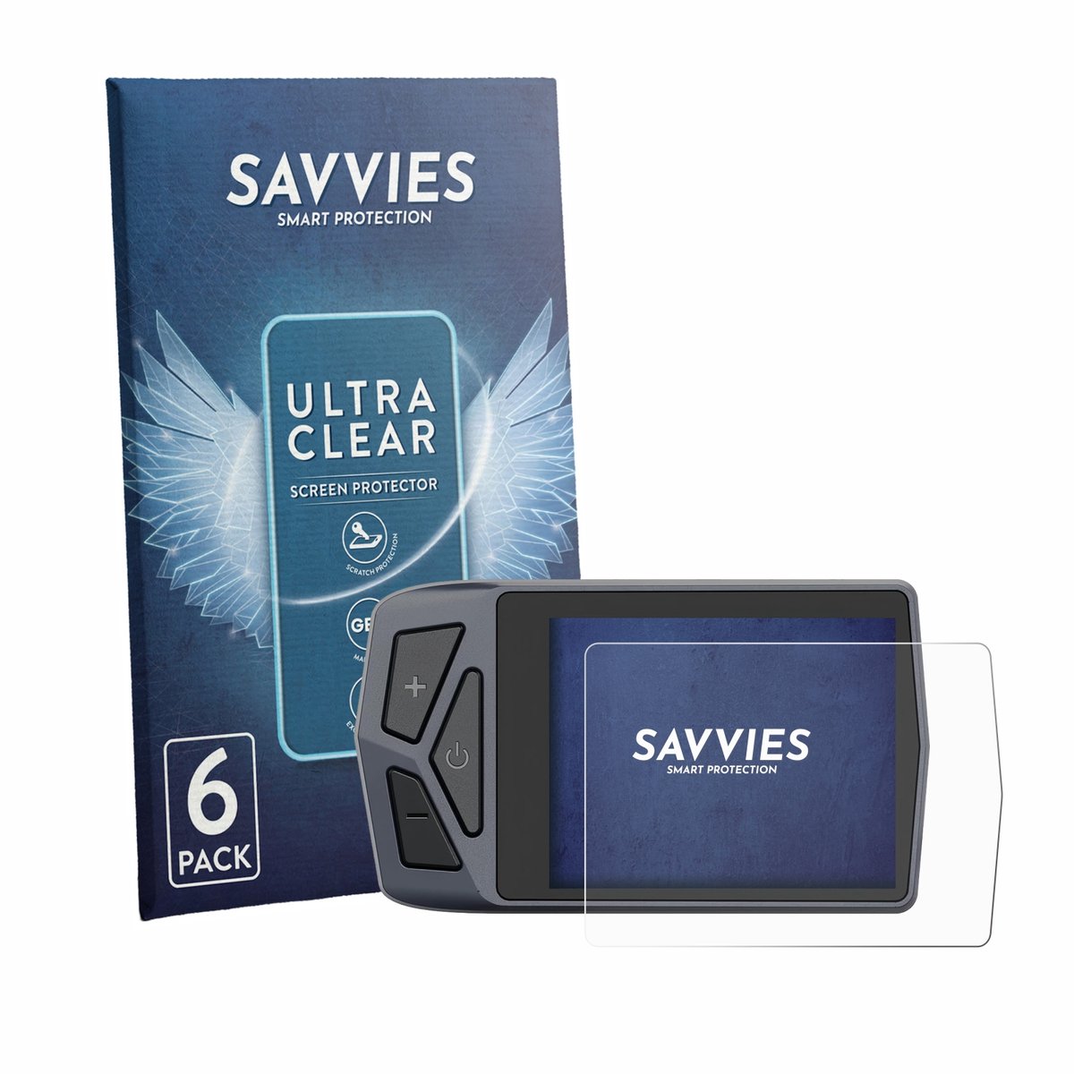 Savvies - Screenprotector voor Chaozhu B02N-U - Folie Beschermfolie transparant 6 Stuks