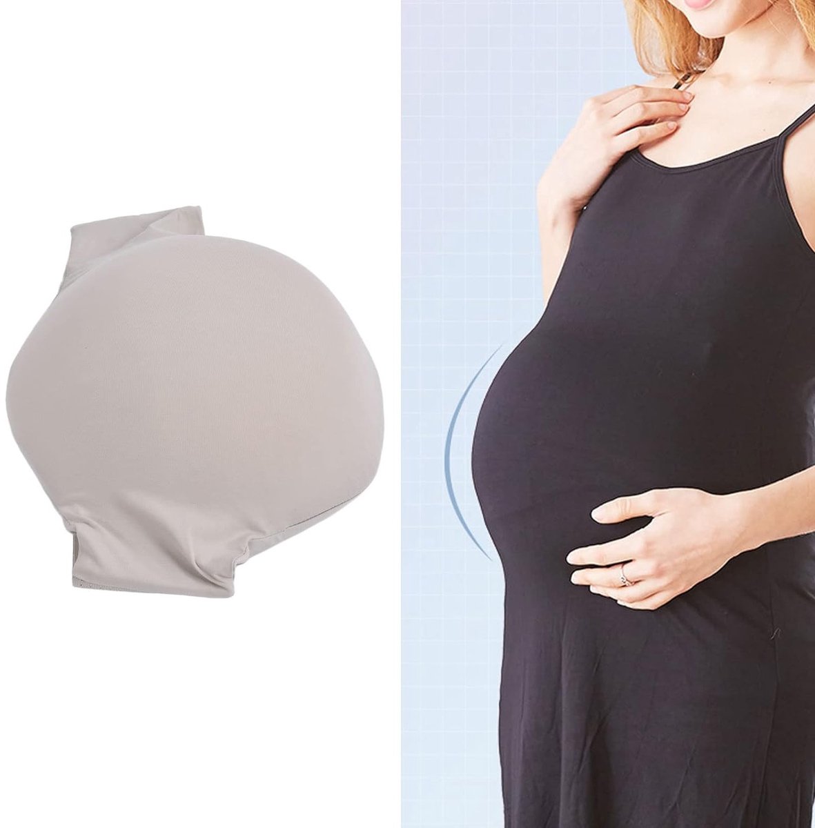 Realistische nepbabybuik van ademend traagschuim voor cosplay en fotografie, lichtgewicht kostuumaccessoire voor zwangerschapsvoorstellingen