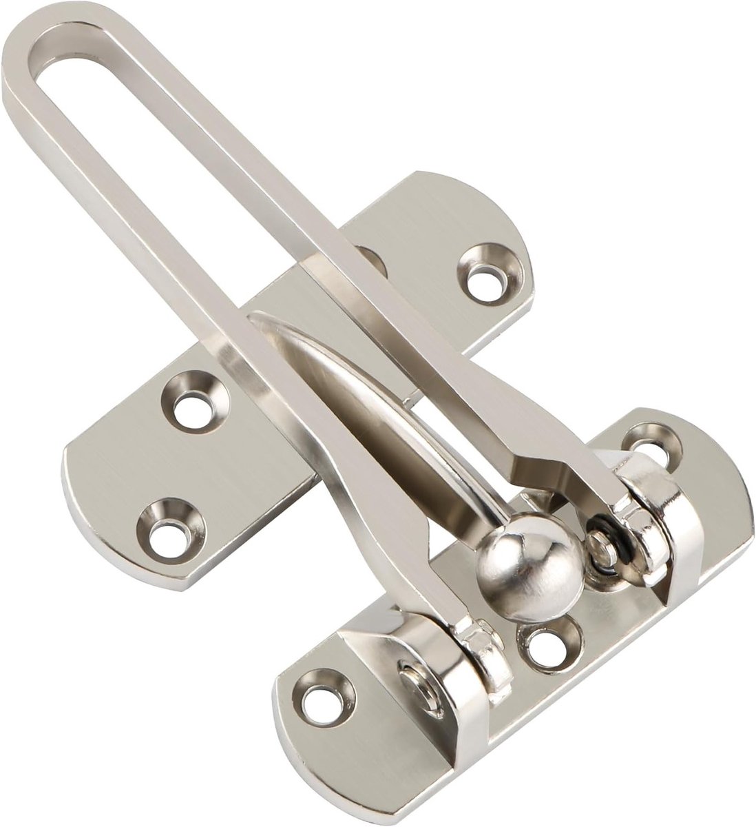 Veiligheidsdeurbeveiliging met Rocking Bolt Slot en Kettingbegrenzer van Zinklegering voor Inbraakpreventie en Bescherming van Deuren