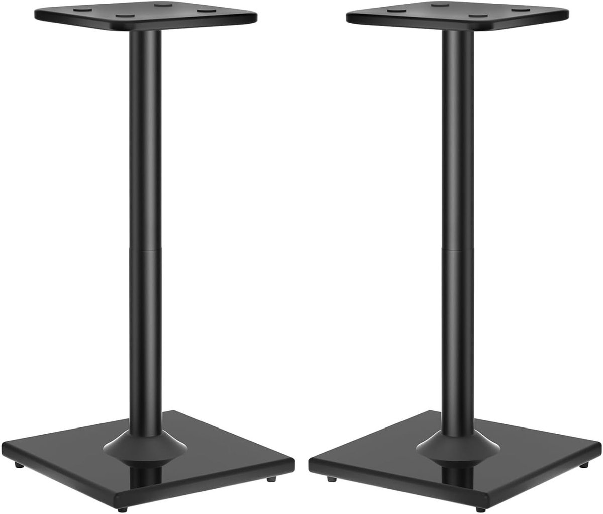 Verstelbare Luidsprekerstands van 83 cm Hoog, Geschikt voor Satellietluidsprekers, Met Kabelbeheer en Set van 2 voor Optimaal Geluid