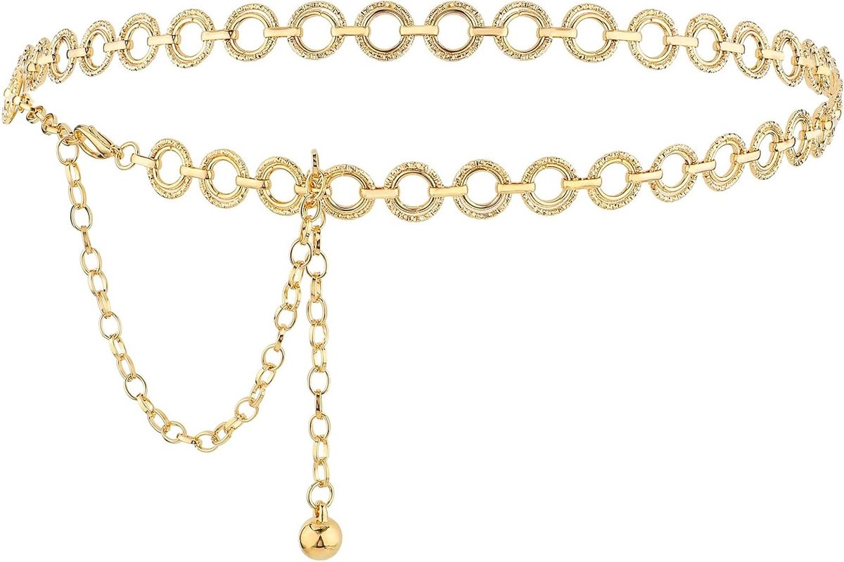 Verstelbare O-Ring Kettingriem van Metaal voor Dames - Perfect voor Jurken, Jeans en Casual Outfits