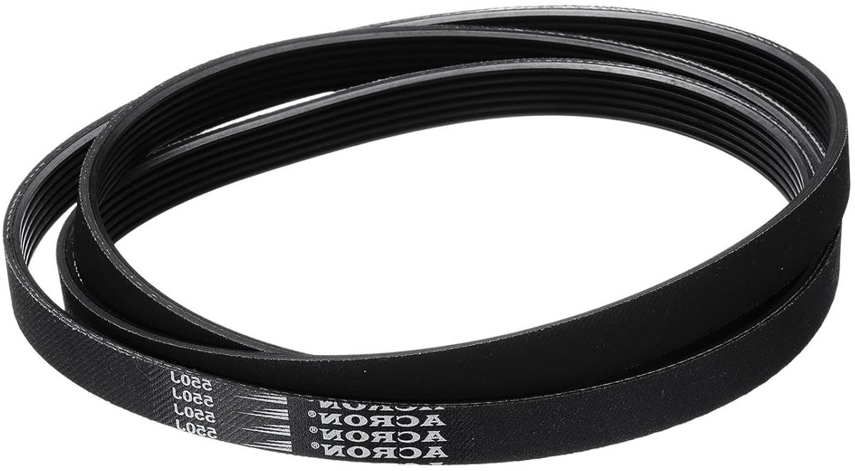 Poly-V V-snaar 6 ribben 55 inch lang, 0.55 inch breed, EPDM rubber, duurzame aandrijfsnaar voor voertuigen en machines