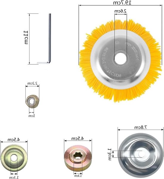 Kwalitatieve onkruidborstel - nylon voegenborstel voor het verwijderen van wild gras en onkruid van Merkloos	 — afbeelding 5