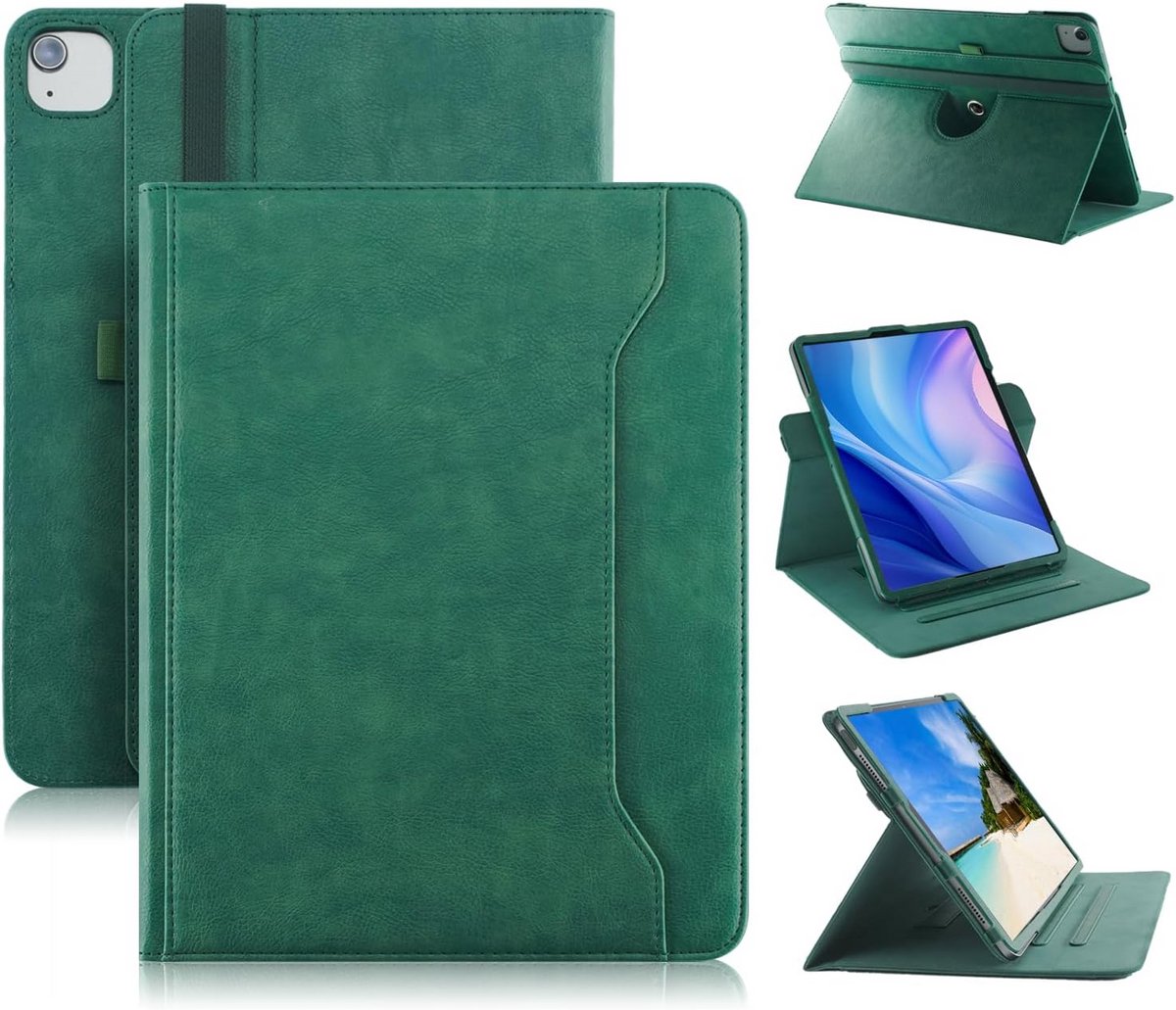 360° Draaibare Tablet Hoes met Polsband en Auto Slaap/Waak voor iPad Air 13 & Pro 12.9 Inch
