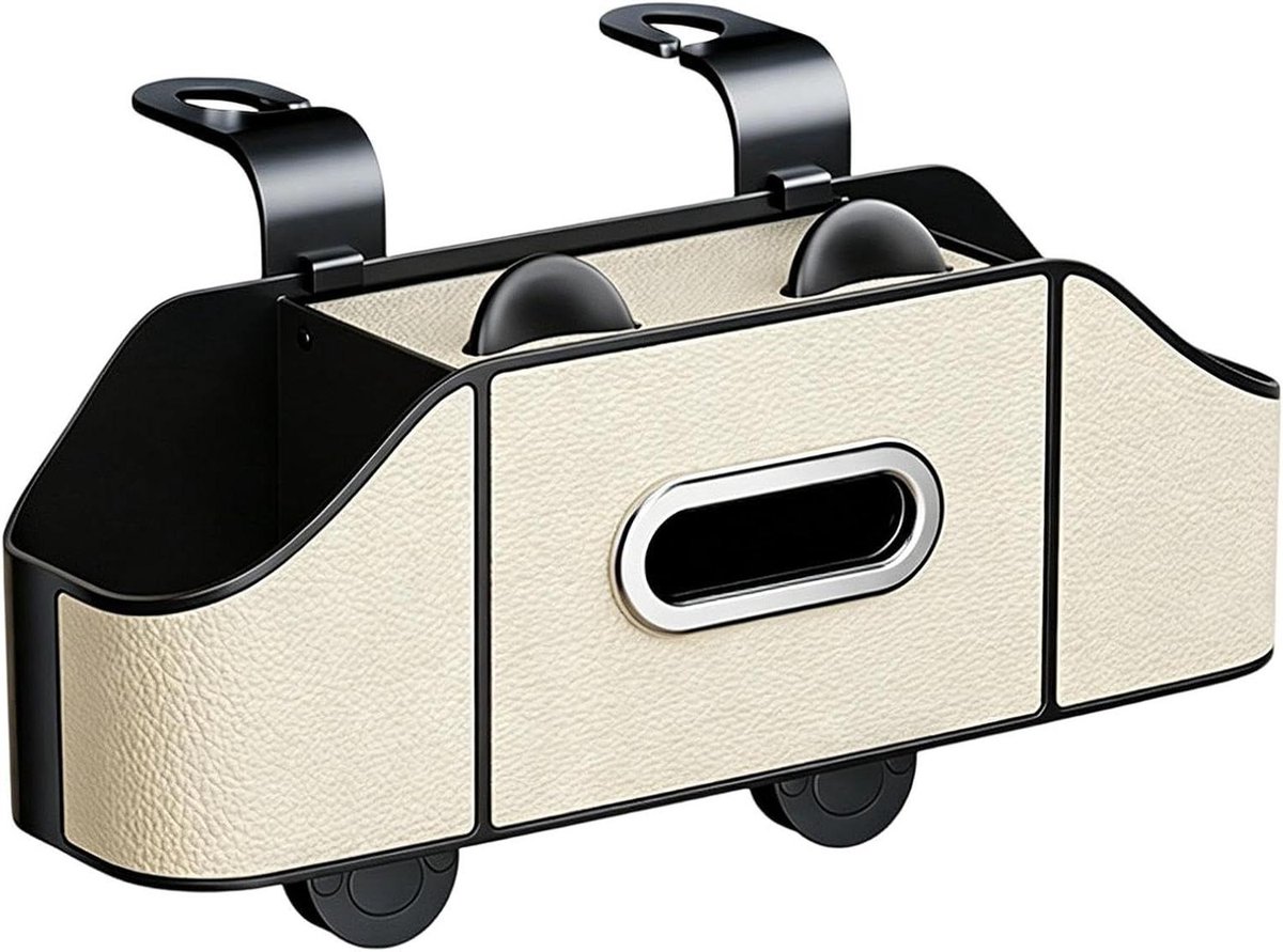 Auto Organizer - Reisaccessoire - Auto Interieur - Veelzijdige Opslag - 17x19x17 cm - Beige