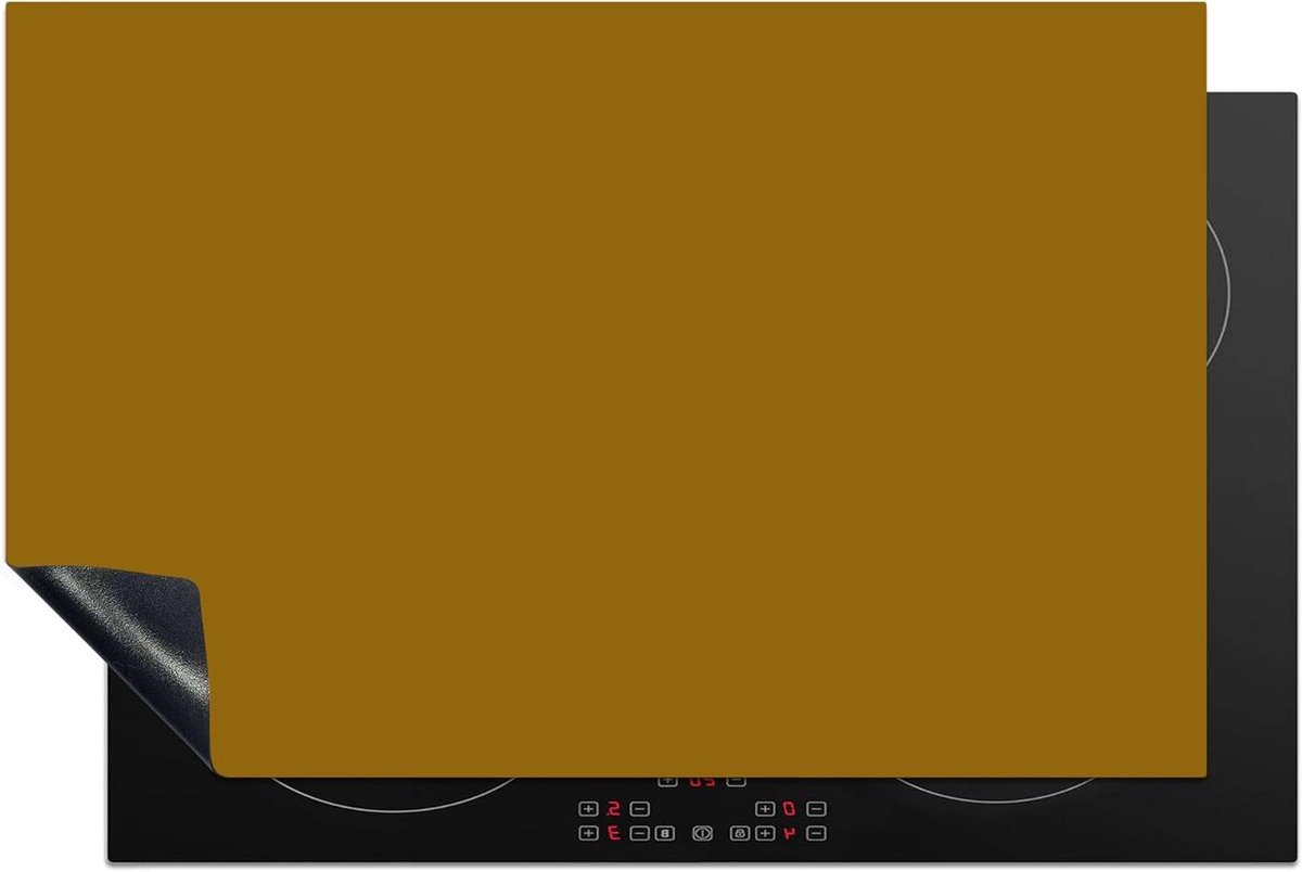 Inductie Beschermer - Kookplaat Mat - Keuken Decoratie - Krasvrij Oppervlak - 81x52 cm - Goud