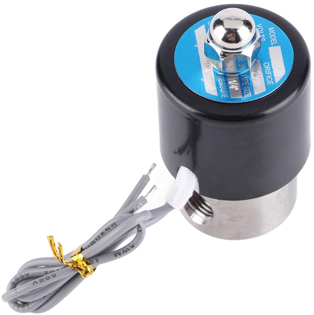 aladdien - Elektrische Solenoidklep - G1/4 Inch - 12V Normaal Gesloten - RVS 304 - Automatisering - Hoge Kwaliteit - Geschikt voor Diverse Toepassin..