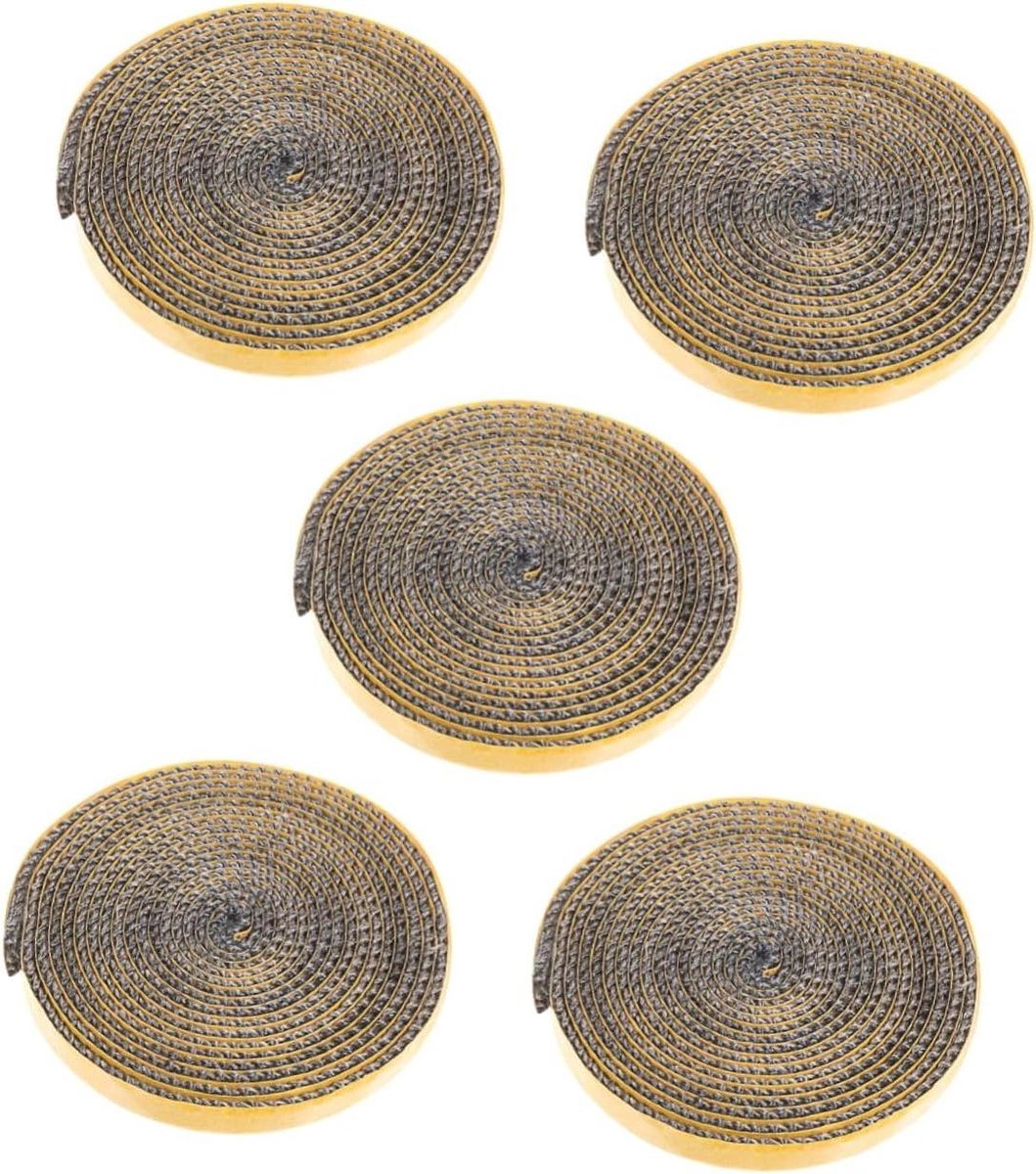 Haard Touw - Pakking Set - Kachel Afdichting - Zelfklevend Ontwerp - 5 Meter - Zwart