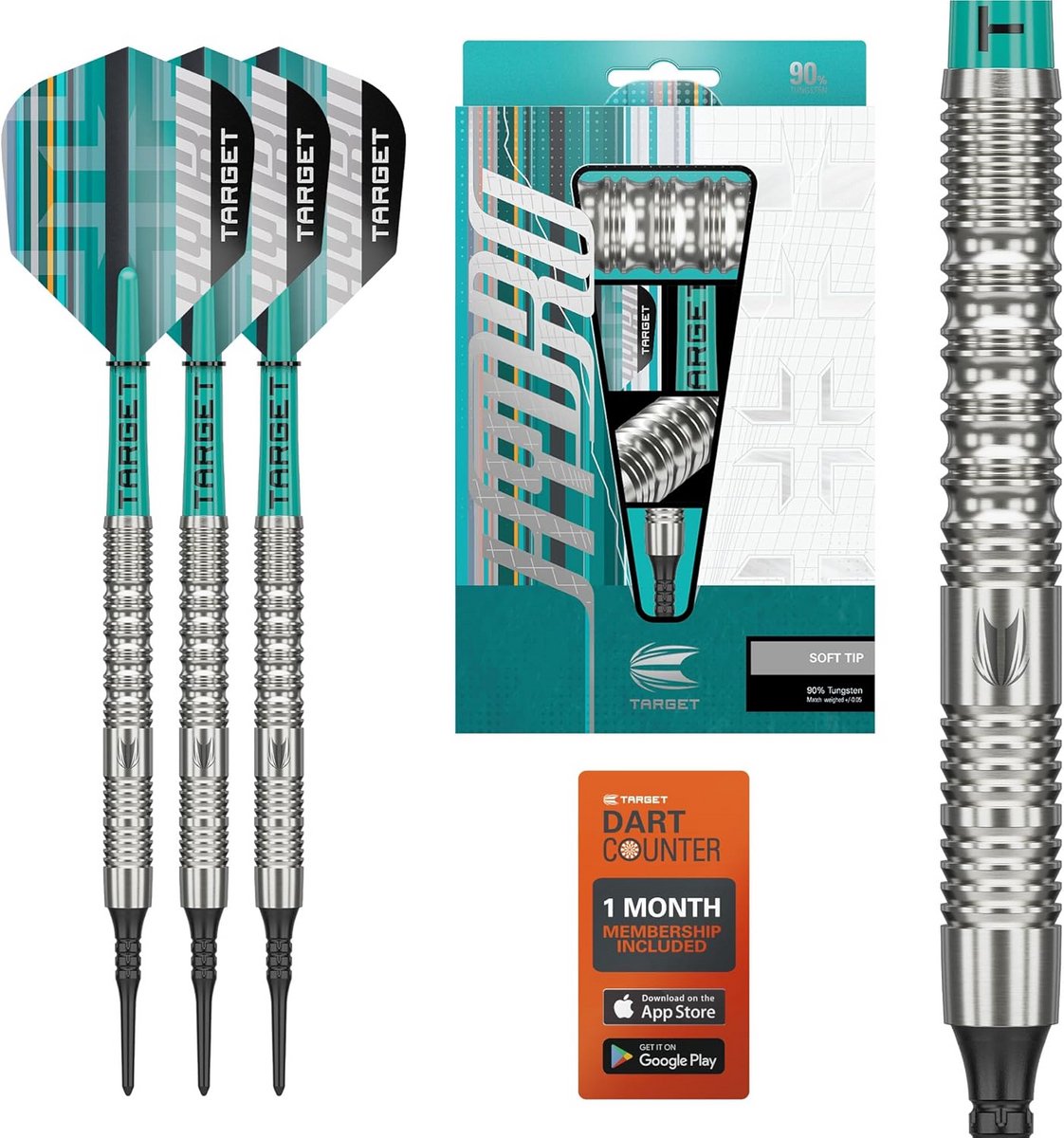 Soft Tip Dartpijlen Set 90% Tungsten met Zachte Punten voor Hogere Precisie