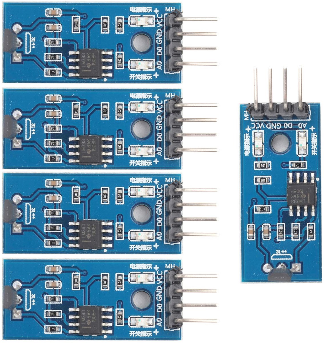 aladdien - Schakelaar Hall-sensor - Effect Sensor - Eenvoudige installatie - Magnetische detector - Snelheid tellen - Geschikt voor projecten - Comp..