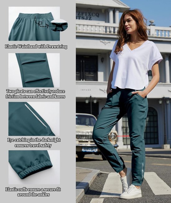 Comfortabele Golfbroek - Sportbroek Dames - Actief Buitenleven - Sneldrogend UV Beschermend - N.v.t. - Zwart — afbeelding 5