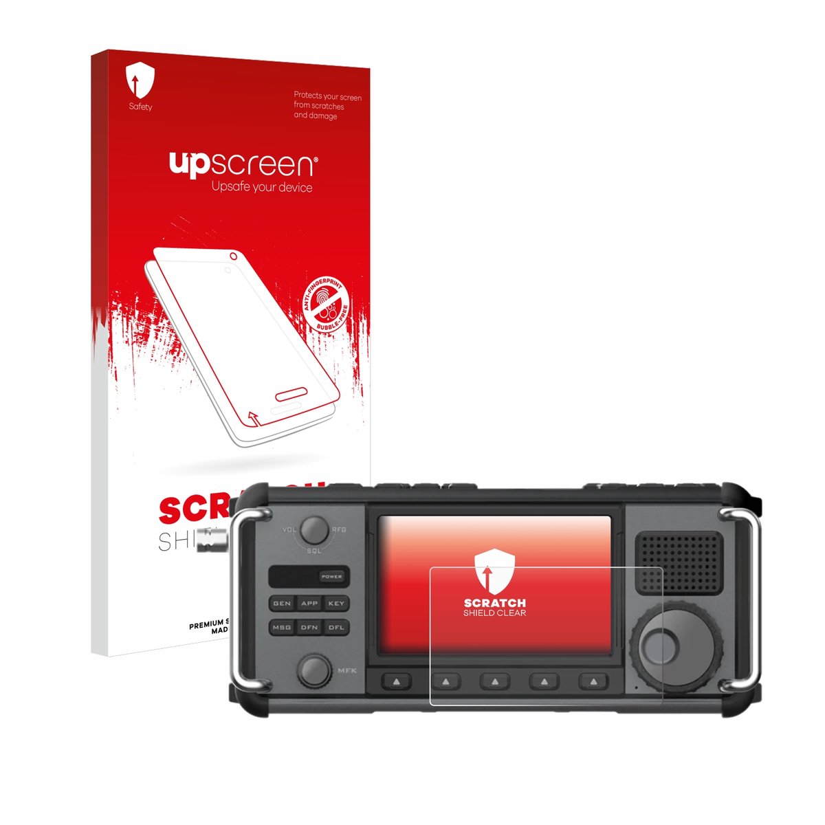 upscreen - Screenprotector voor Xiegu X6200 - Folie Beschermfolie transparant