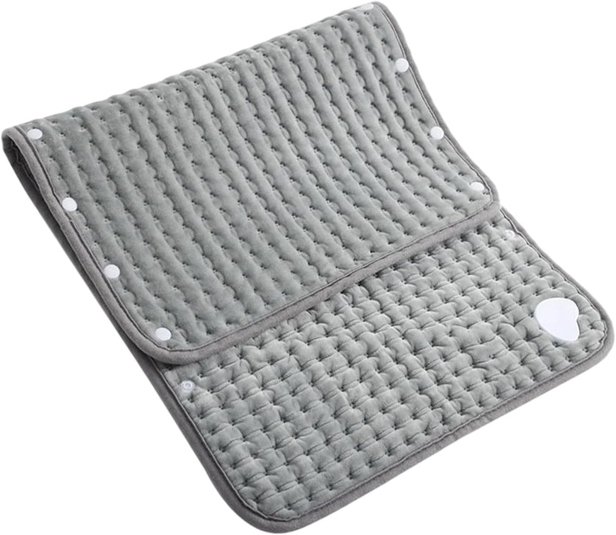Elektrische Warmtemat - Therapiemat Comfortkussen - Spierontspanning Verlichting - Veilige Slimme Controle - 24 x 12 cm - Grijs
