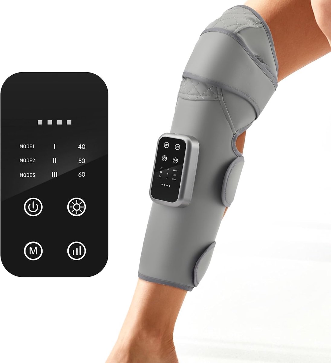 Beenmassageapparaat - Lymfedrainage Apparaat - Spierontspanning Bevorderen - 360 Graden Verstelbaar - 44 x 47 x 40 cm - Grijs