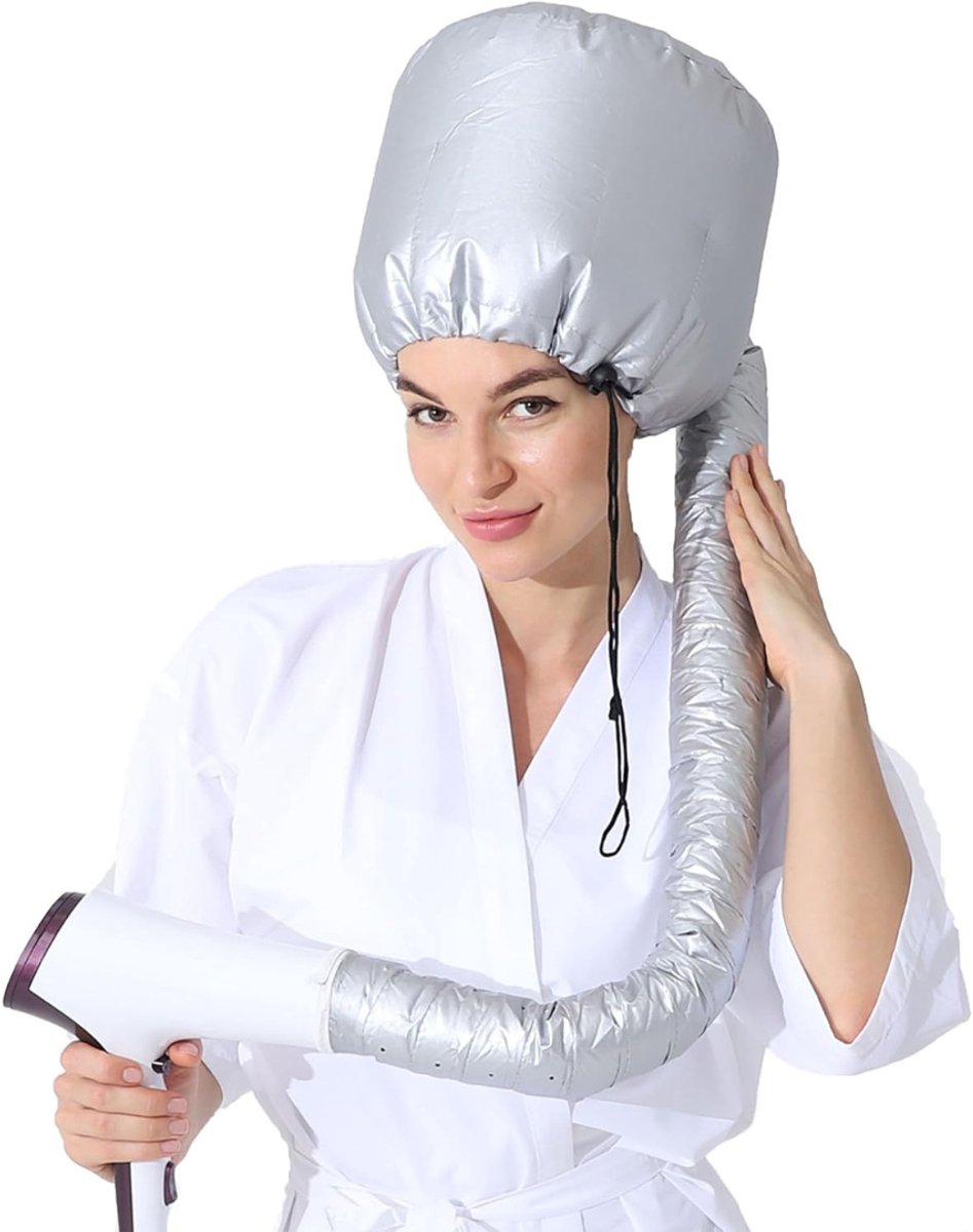 VIN® Droogkap – Haardroogkap – Haardroger Met Droogkap Verstelbaar – Fohn Opzetstuk Met Verlengde Slanglengte – Haarverzorging Product – Voor Styling En Diepe Conditionering