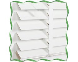 Verduisterende jaloezieën - Houten raamgordijnen - Privacy creëren - Natuurlijk lindehout - 75 x 100 cm - Wit