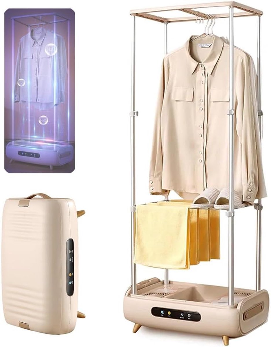 Elektrische Wasdroger Opvouwbare Droger Snel Kleding Drogen Tijdinstelfunctie Touchscreen 8kg Capaciteit Lotuswortel Roze
