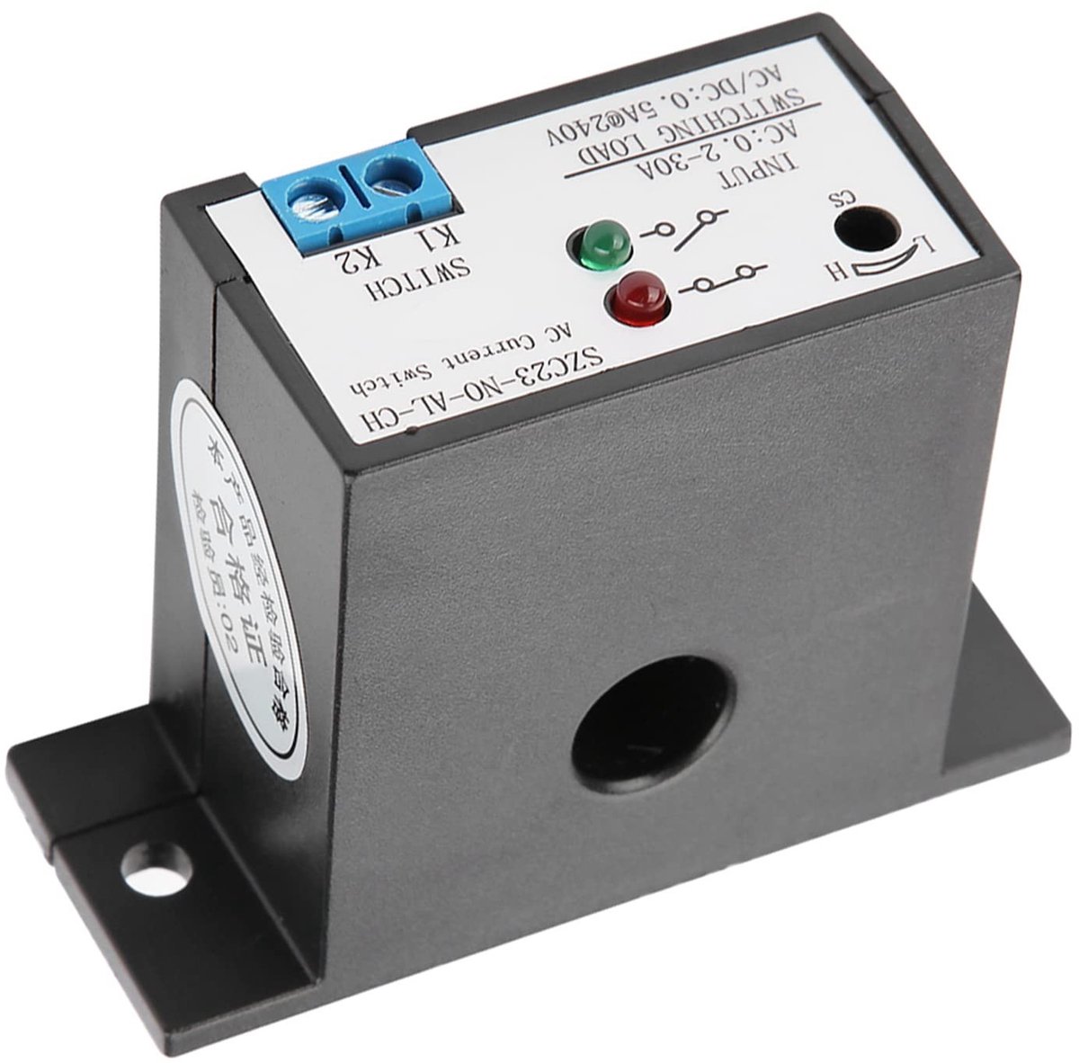 ONF3 - Miniatuurstroomschakelaar - Relais Stroombewakingsrelais - Instelbaar 0,2-30A - Compact formaat - AC-stroomdetectieschakelaar - Geschikt ...