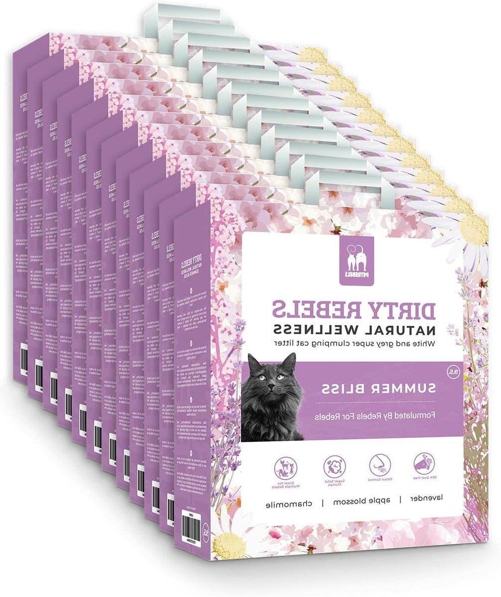 Kattenbakvulling - Klaar voor gebruik - Hygiënisch en fris - Ultra-compacte klonters - 12 x 95 liter - Natuurlijk