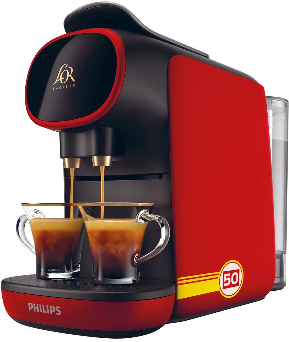 Philips L'Or Barista Sublime Limited Edition LM9012/51 - Koffiecupmachine - voor L'Or Espresso & Barista Koffiecups - Rood & Zwart — afbeelding 5