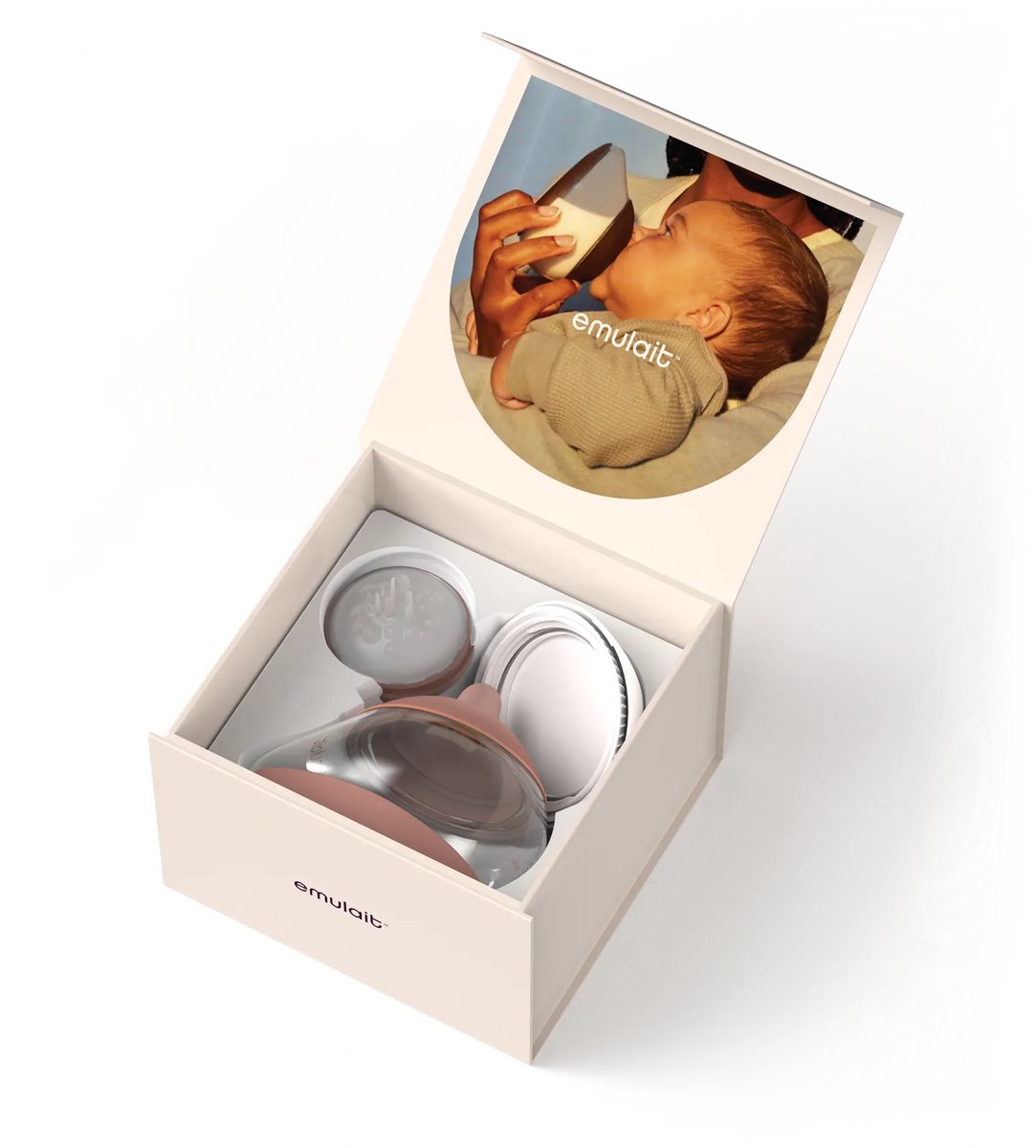 Emulait Anatomy Babyfles - Kleur: Medium - Maat: 4 - 240 ml - borstvormig - natuurlijk voeden - anti-koliek - bpa-vrij
