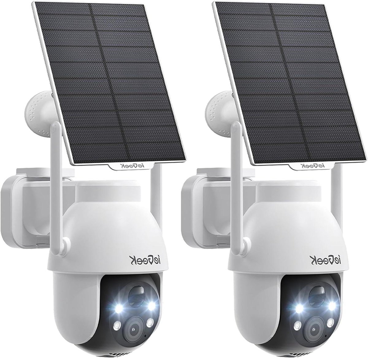 Bewakingscamera Set - Buiten Camera - Huis Beveiligen - Zonne-energie Werking - 2 Stuks - Meerkleurig