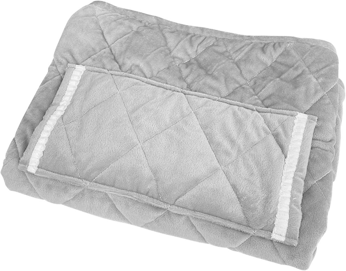 Verwarmde Deken - Elektrische Plaid - Comfort Verwarmen - Snel Warm - 60x80 cm - Grijs