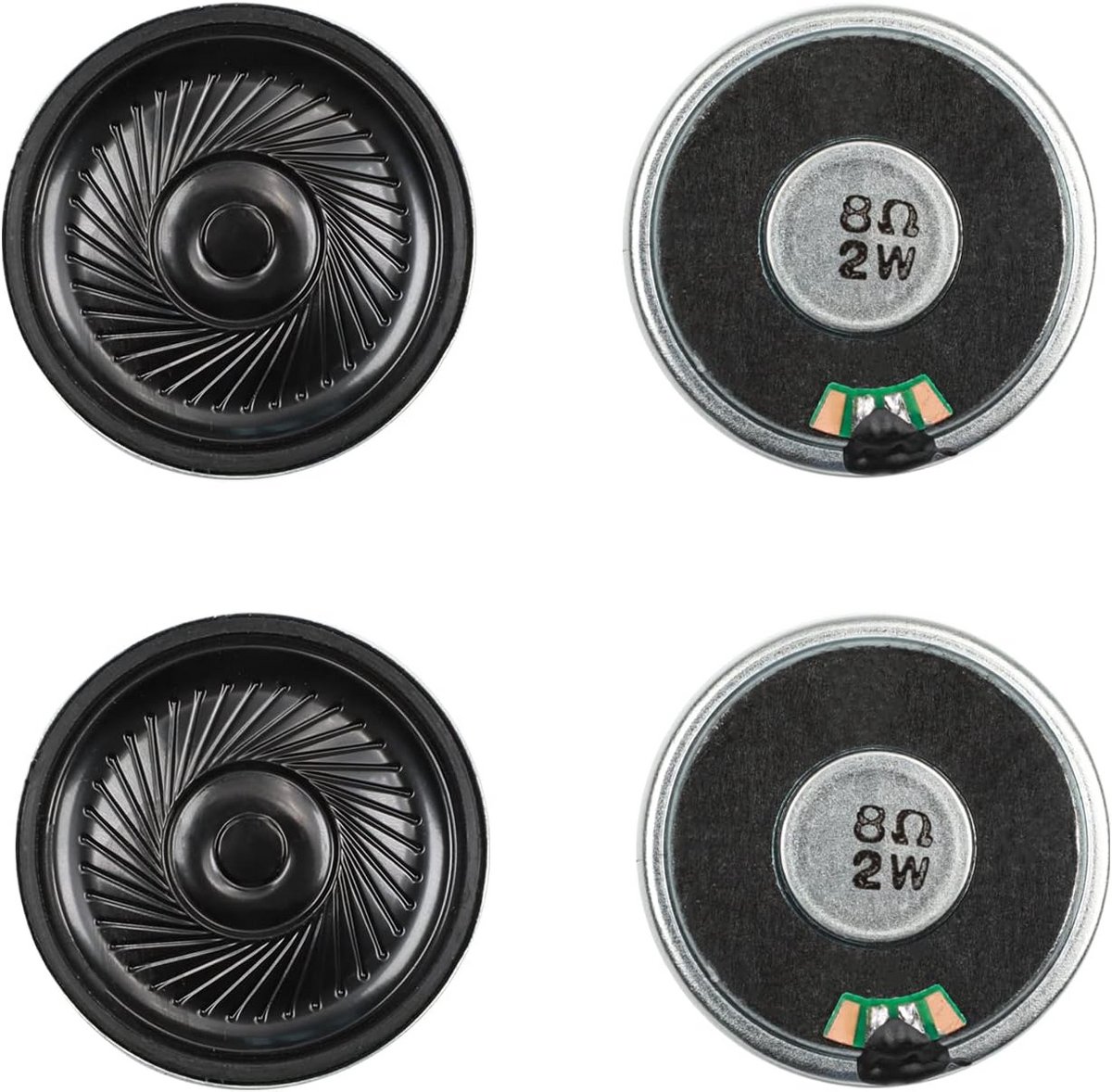 Set van 4 Stuks DIY Magnetische Ronde Luidsprekers 2W 8 Ohm 40mm voor Audio Projecten