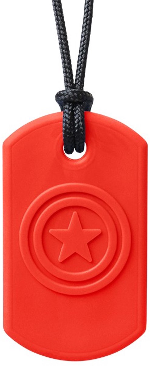 ARK Therapeutic kauwketting speelgoed rood voor kinderen en volwassenen.