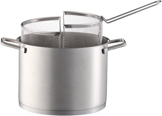 Pastapan van roestvrij staal met dubbele mand, 7 liter — afbeelding 2