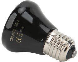 Keramische Warmtelamp - Reptielenlamp Infrarood - Terrarium Klimaatbeheer - Geen Licht Nacht - 50W 220V - Zwart