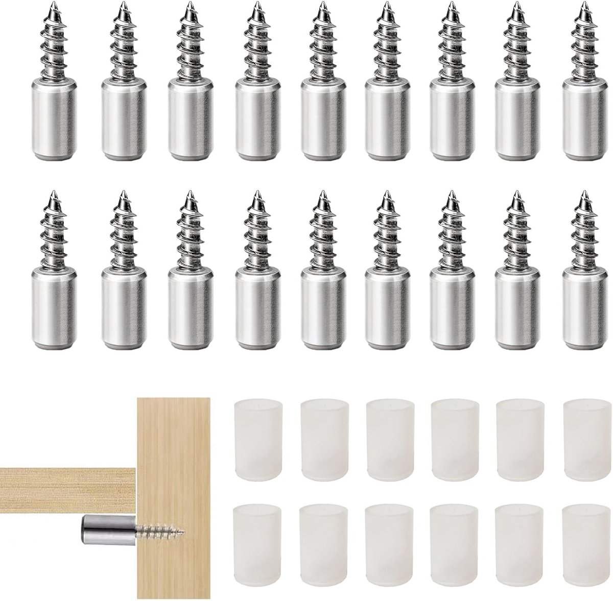Famanu – Plankdragers set van 36 stuks met anti-slip dop, metalen planksteunen voor meubels en kasten, eenvoudig te installeren
