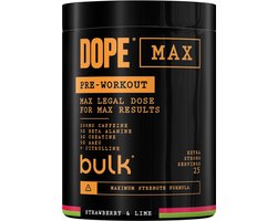 Bulk Dope Max Pre-Workout (25 serv) Strawberry & Lime - Pre-Workout - Pre-Workout Booster