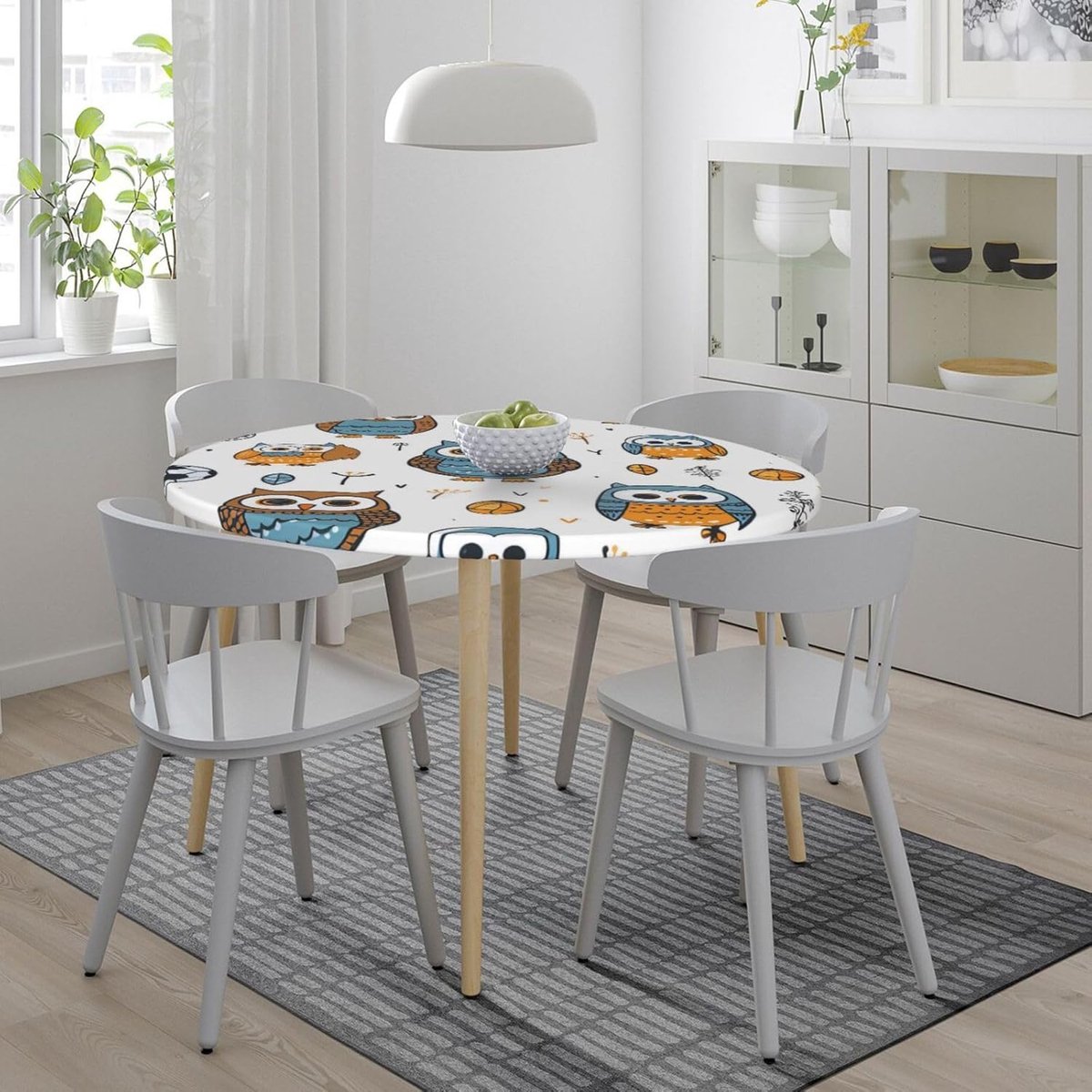 Rond Tafelkleed - Eettafelhoes - Keuken Decoratie - Elastische Rand - 100-112 cm - Meerkleurig
